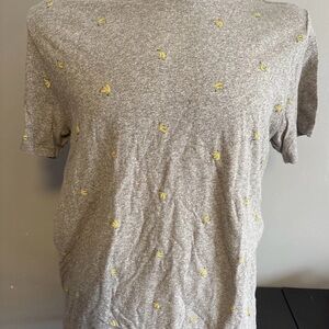 Old Navy Gray Soft Wash T-Shirt with Bananas, Mens XL